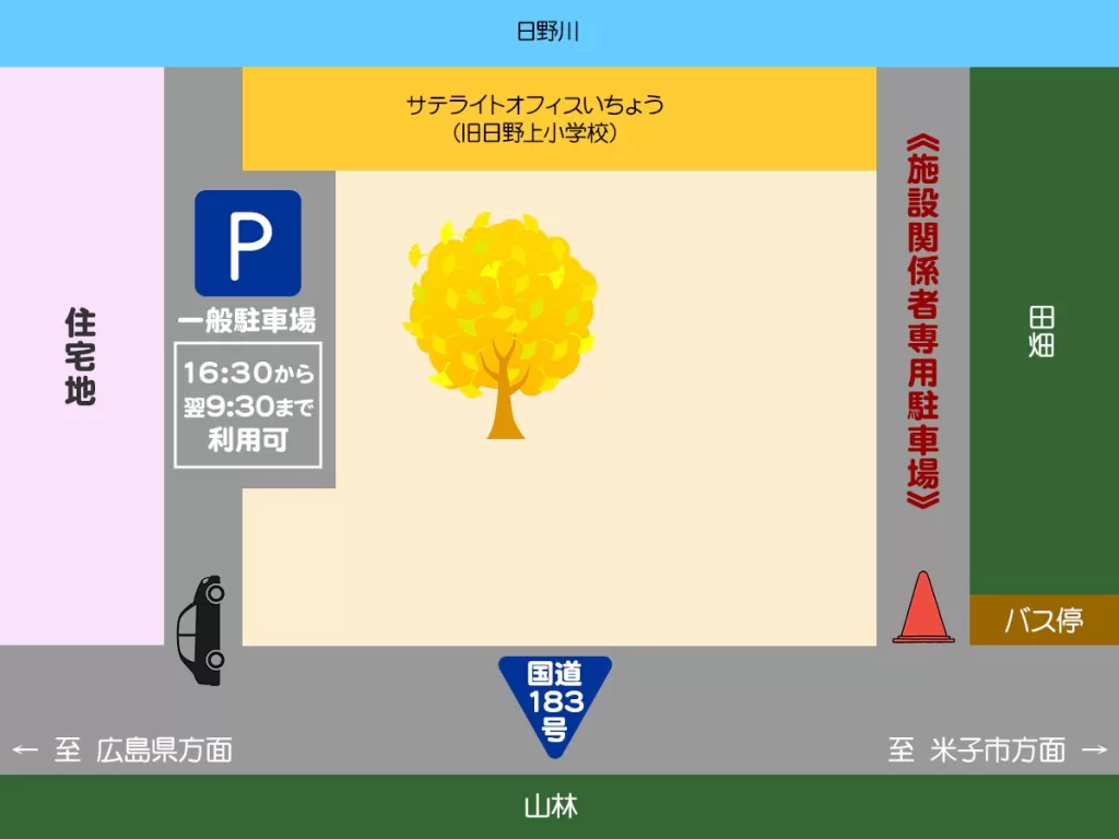 まるまるイチョウ撮影会周辺図